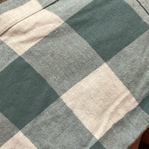 Turquoise and cream flannel - Picture 2 of 2